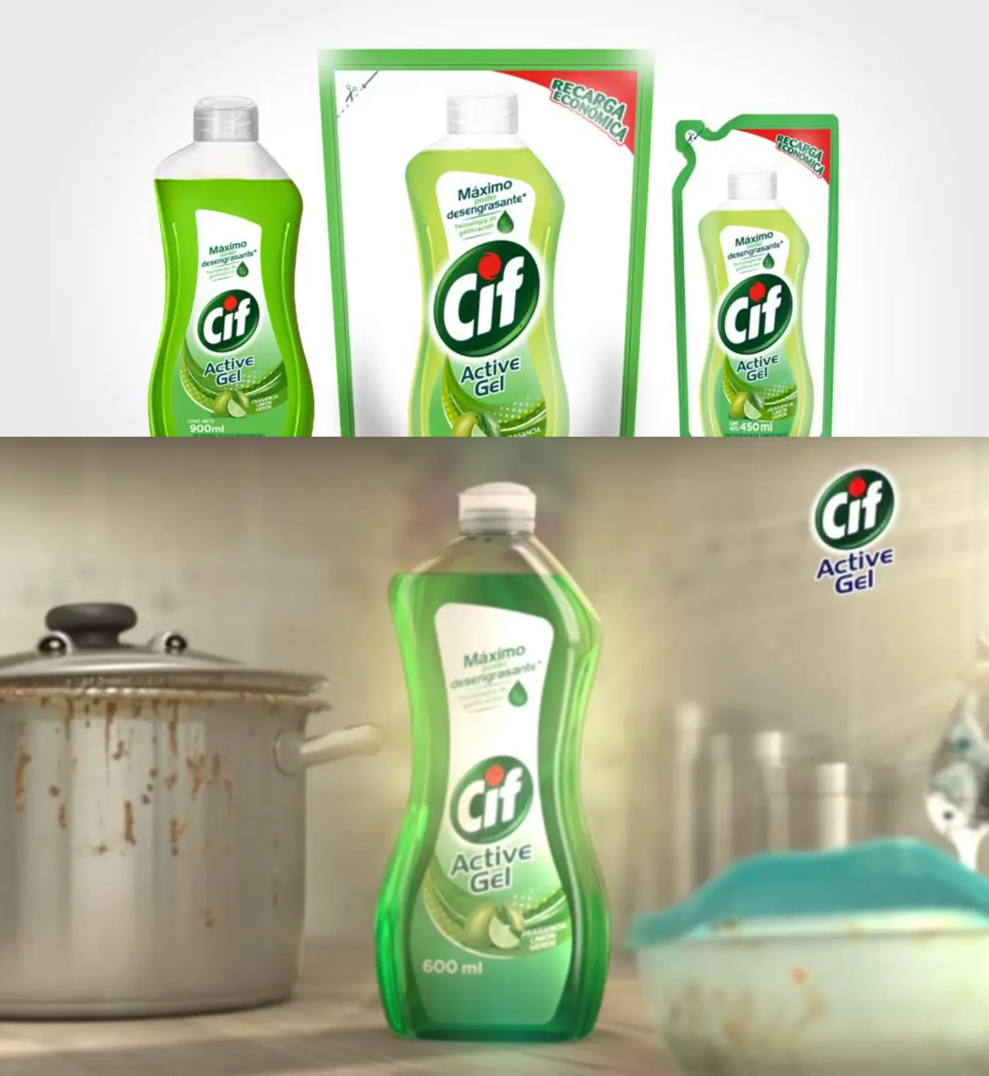 Packaging diseñado para Cif de Unilever